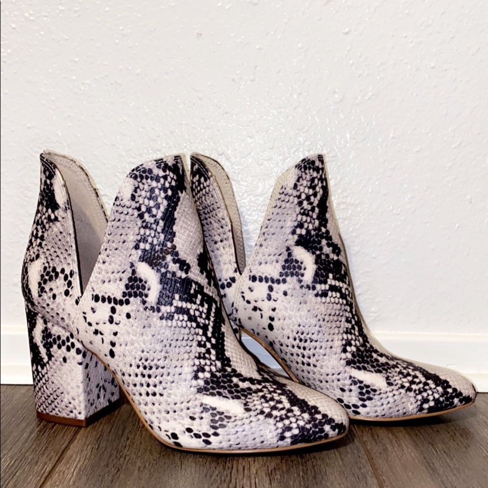 Steve Madden Snakeskin Booties